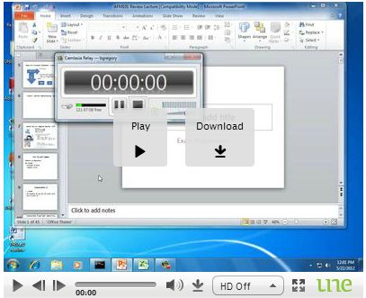 View of a video with the download option