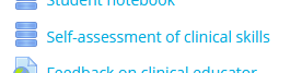 Self-assessment of clinical skills