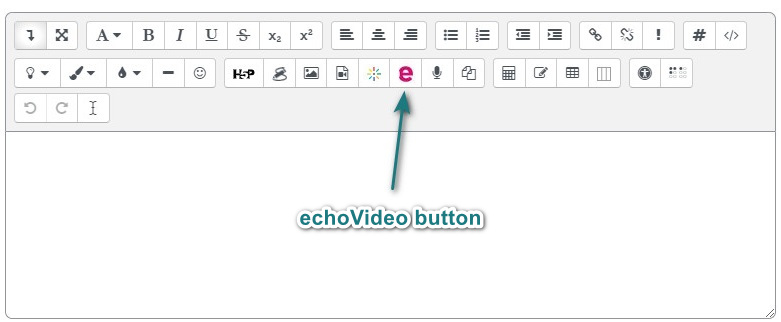 Echovideo button